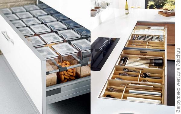 Умные ящики на кухне: организация пространства