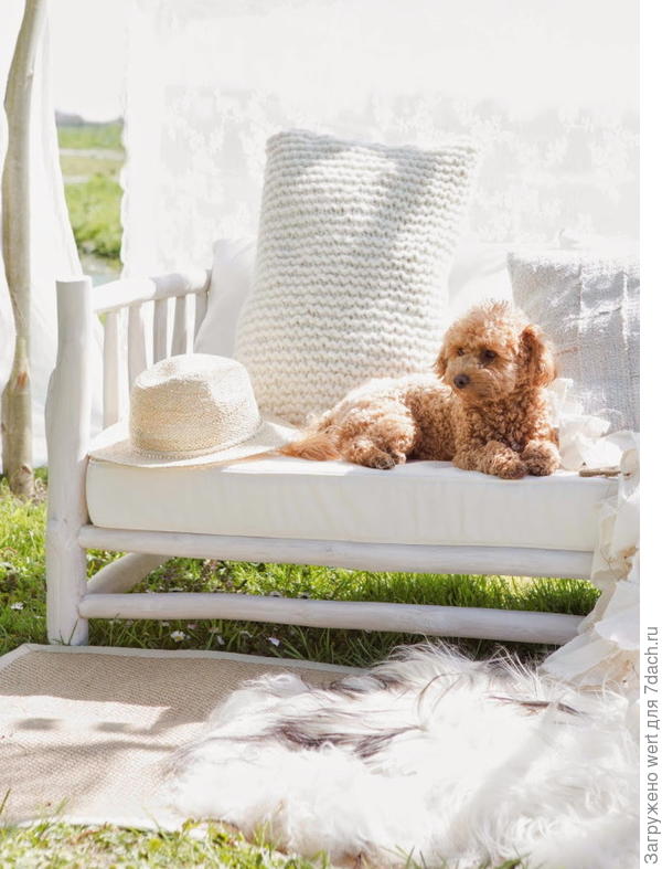 Декоративная идея для осеннего чаепития в саду