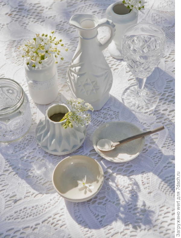 Декоративная идея для осеннего чаепития в саду