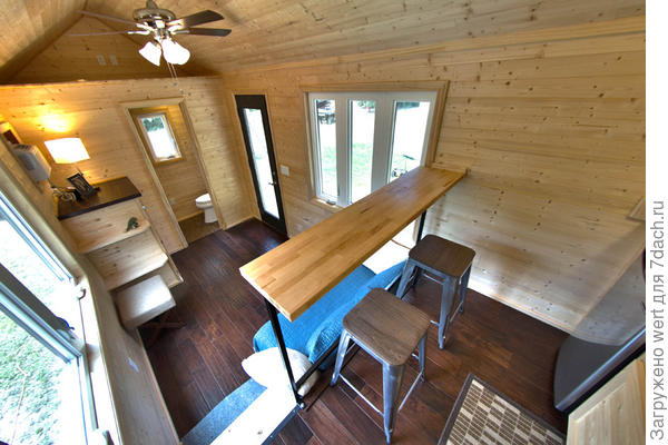 Деревянная дача на колесах