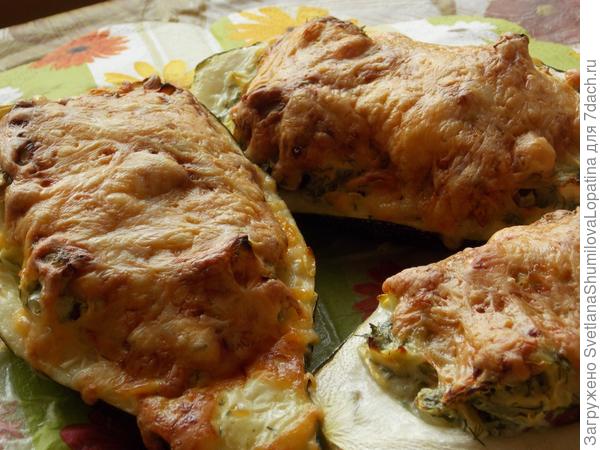 Кабачки с сосисками