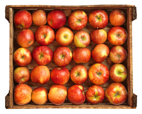 Хранение яблок в деревянных ящиках