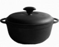 Кастрюля с чугунной крышкой 230х100 V=3.0 л.
