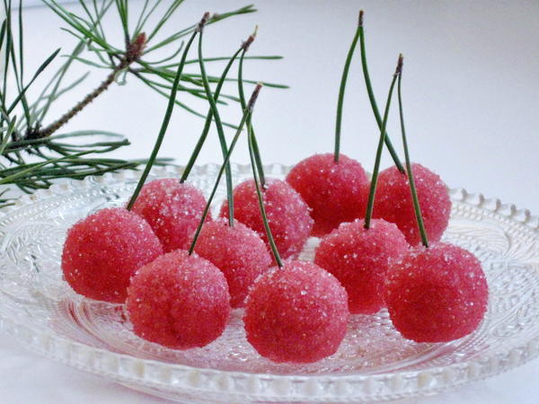 Зимняя вишня, или В Новый год - без хлопот! (десерт без выпечки)