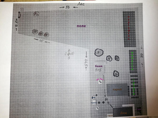 План участка, верх