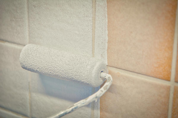 Есть специальная краска по плитке, которая не боится влаги и отлично ложится на нее