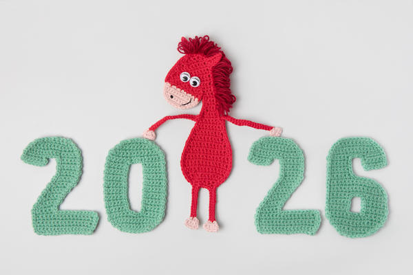 Вязаная лошадка