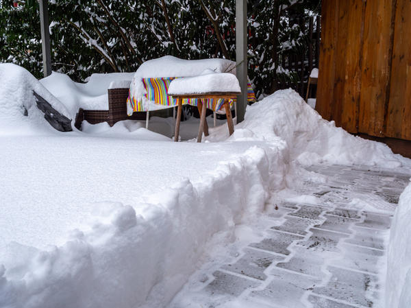 С расчисткой дорожек лучше не затягивать