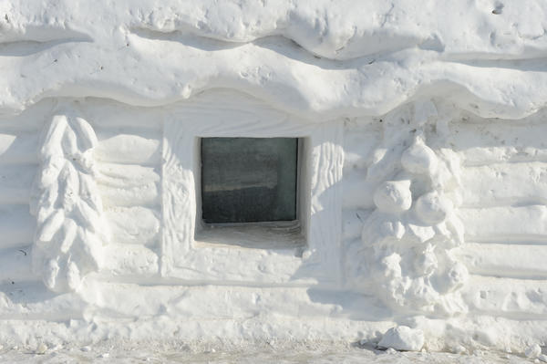 Дом иглу из снега и льда