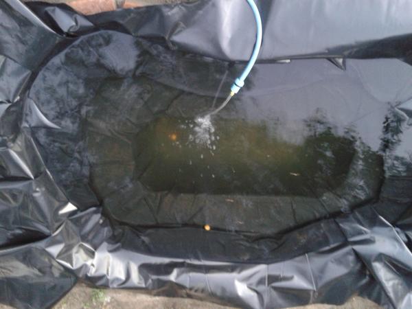 заполняем водой