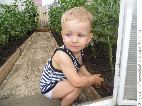 Рыхлим помидоры