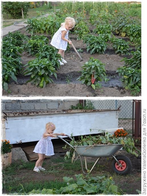Ничто не чуждо Русской женщине ни тяжелый труд на грядках