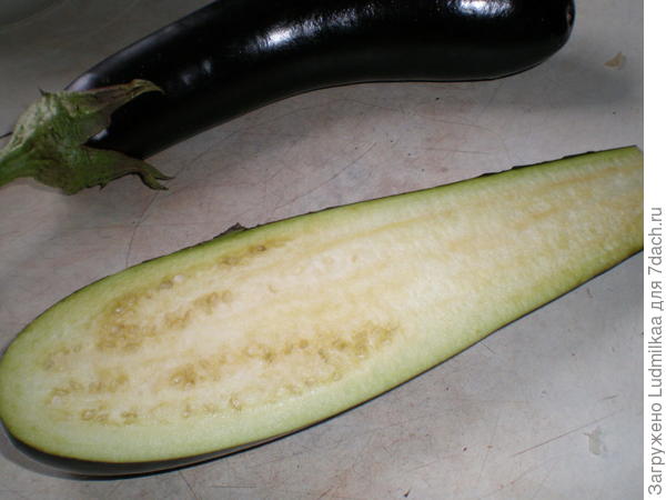 На разрезе.