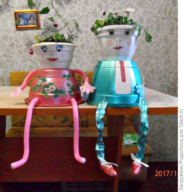 Весёленькие горшочки