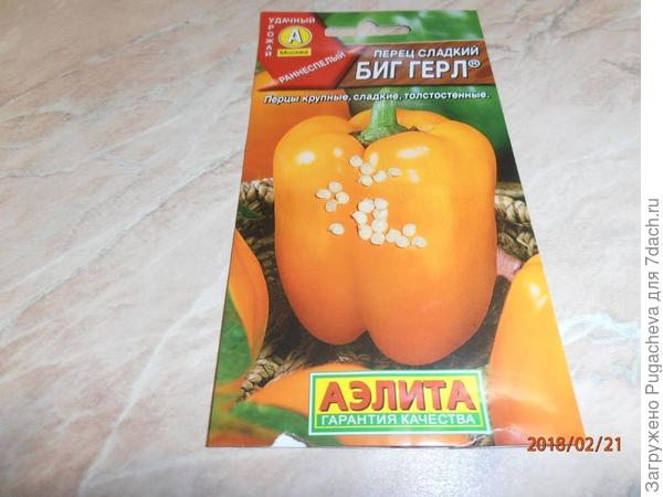 Пакет с семенами
