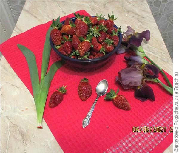 Угощайтесь клубничкой