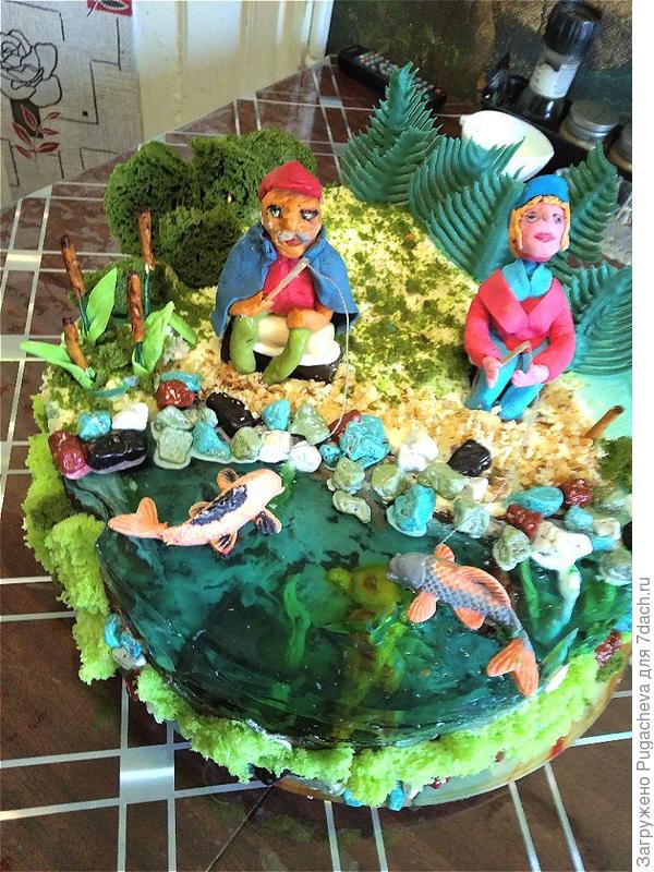 ...фигурки из пластичного шоколада.