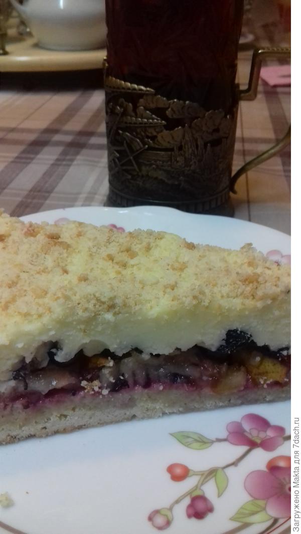 Тортик грушево-ягодный с суфле