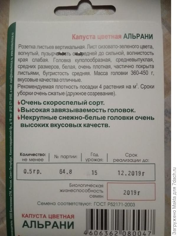 Описание сорта