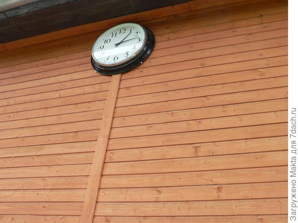 Расположились мы под часами