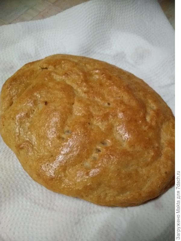 Готовая, смазана белком яйца