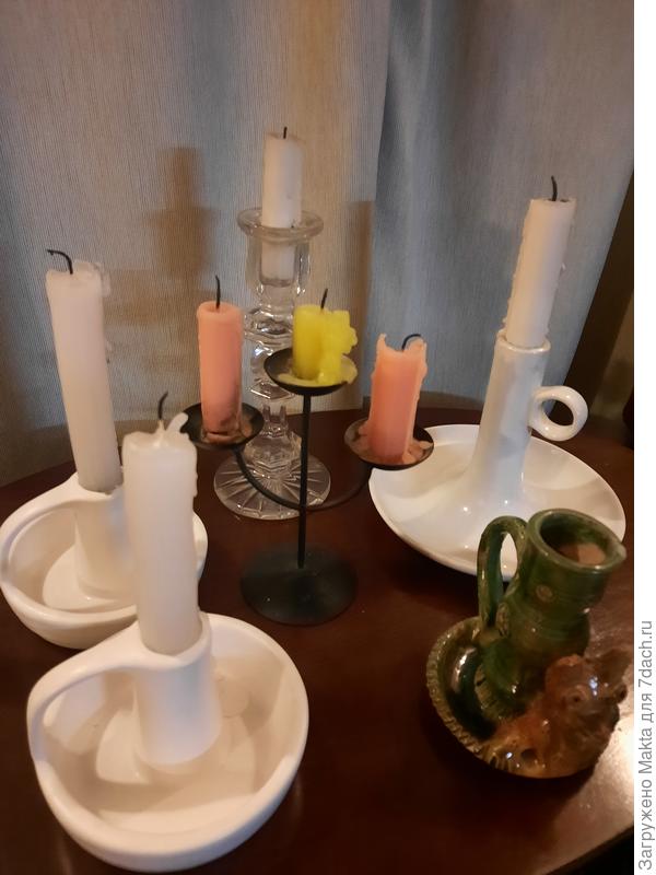 К сожалению, деревянный подсвечник нам не подойдет.