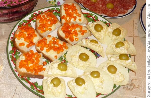 Сырный салат на чипсах