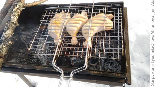 Самая подходящая погода, чтобы пожарить курочку.