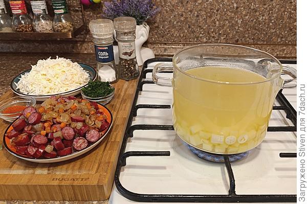 Отварить картофель