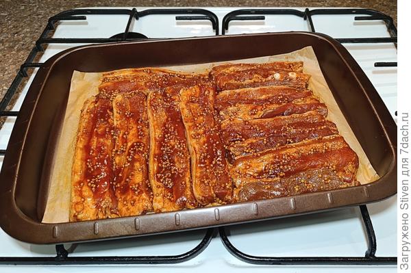 Мясо готово к запеканию
