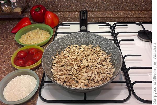 Обжарка курицы