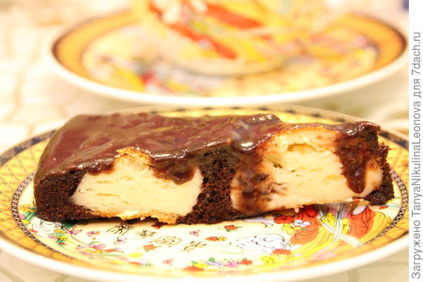 пирог с творожными шариками