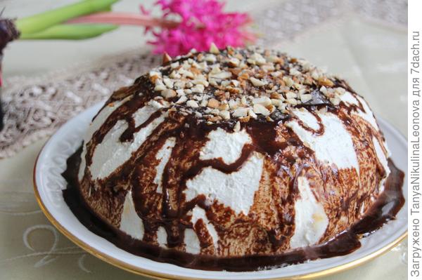 Блинный тортик с творожным кремом