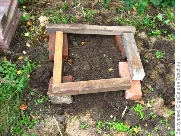 Укрытие для жаб - начало строительства