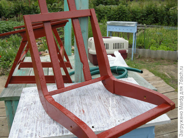 Кресло садовое из реек своими руками