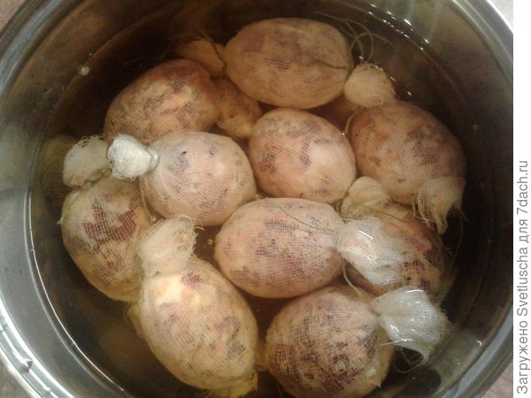 Затем варю яйца как всегда  с добавлением соли, чтобы не лопнули и сразу же выливаю зелёнку