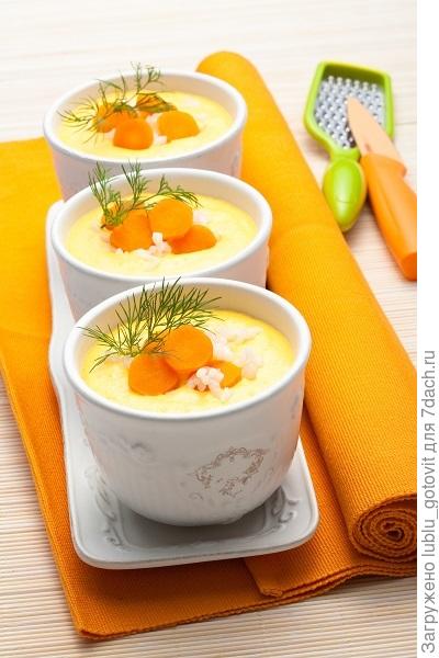 Суп-пюре из моркови с молоком