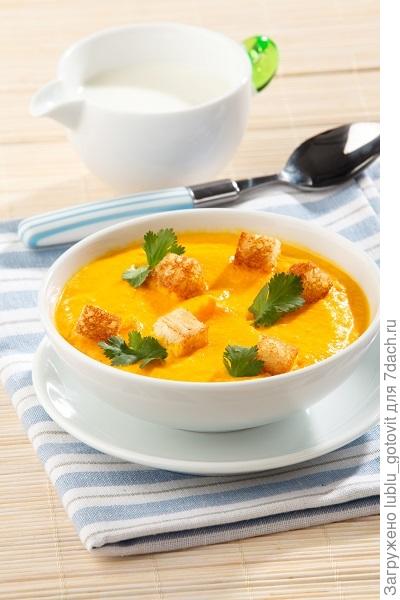 Морковный суп с чесноком
