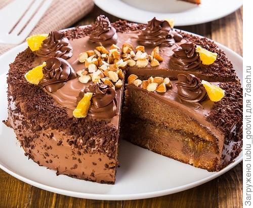 Шоколадный торт с апельсинами/Фото: К. Виноградов/BurdaMedia