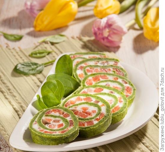 Рулет из шпината/Фото: Валентина Билунова/BurdaMedia