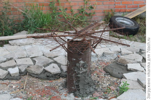 Патио. Каркас стола