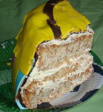 остатки торта в разрезе :)