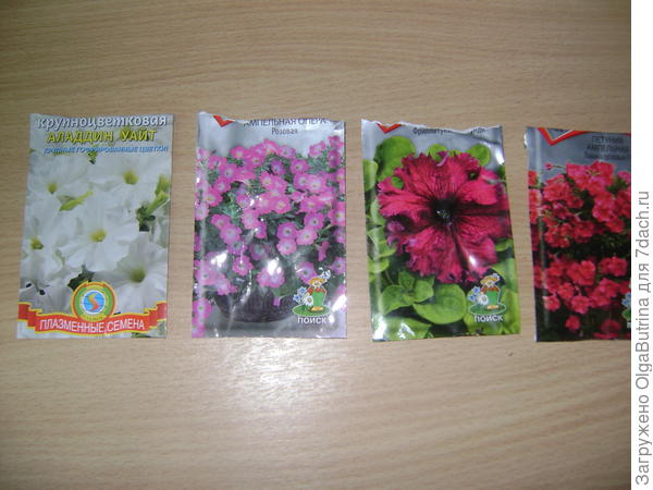 пакетики петунии