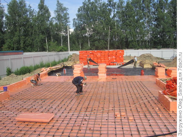 Укладка пенополистирола