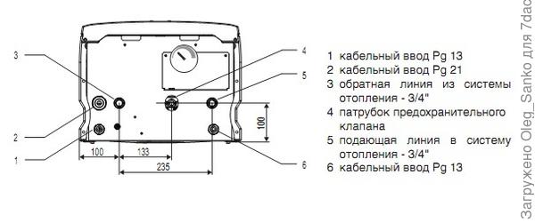 Протерм котел электрический 6 квт схема подключения