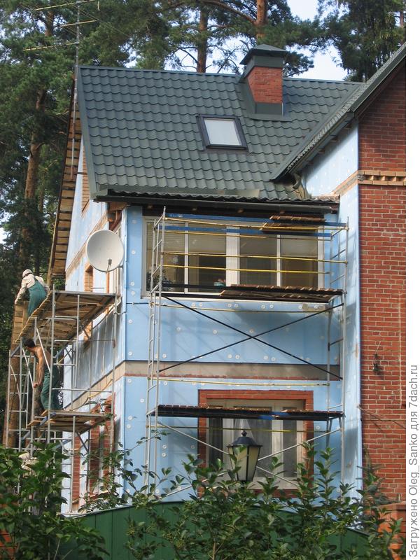 Утепление кирпичного особняка