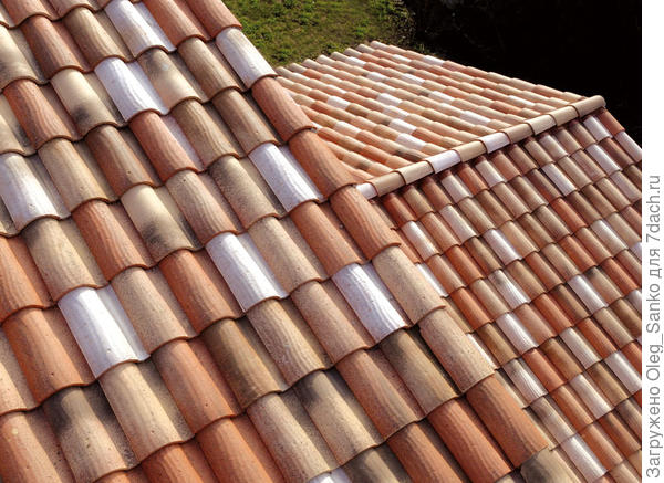 Обожженная керамическая черепица