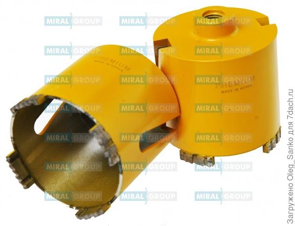 Коронка по бетону. Фото взято с сайта www.miral.ru