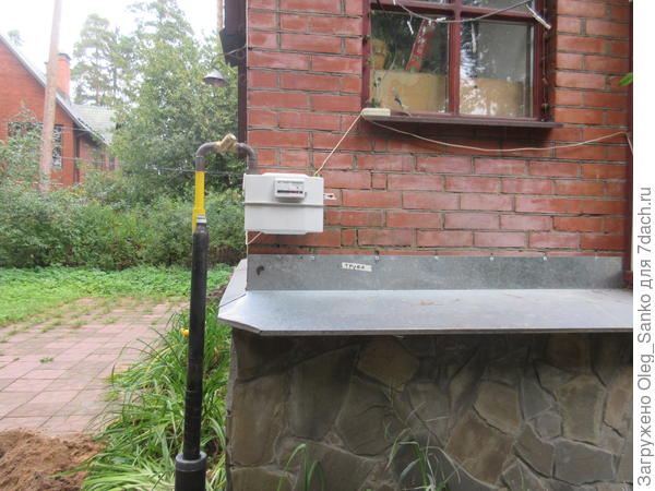 Подводка газа выполняется в отдельной гильзе