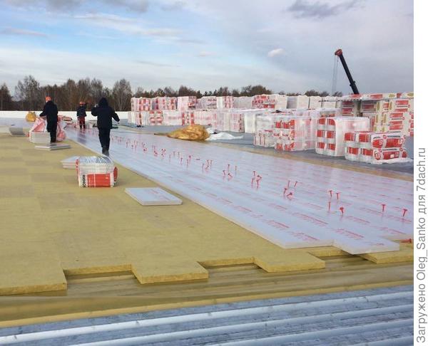 Подготовка инверсионной кровли